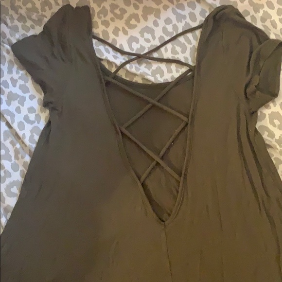 Charlotte Russe Olive Green Top - Picture 2 of 3